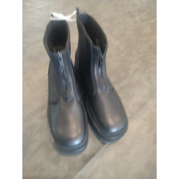 Ugg Platform Leather Boots Sz 9 Black Y2K Comfy - Picture 5 of 15